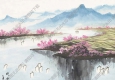 周元亮作品 曉霧初開(kāi) 高清大圖下載