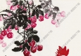 張世簡(jiǎn)_大吉大利_公雞與荔枝_高清大圖下載