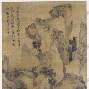 明 唐寅《錢(qián)塘景物圖》國(guó)畫(huà)高清大圖下載