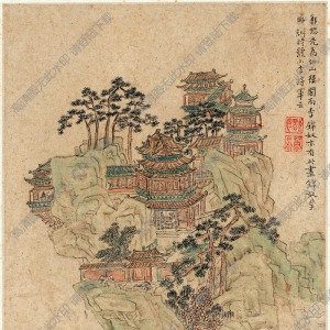 清 王漁洋《書畫》-17國(guó)畫高清大圖下載