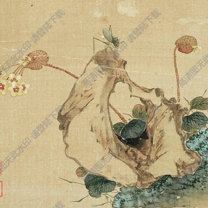 清 居廉《花卉奇石》-10國(guó)畫(huà)高清大圖下載