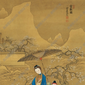 清 冷枚《雪艷圖》國(guó)畫(huà)高清大圖下載