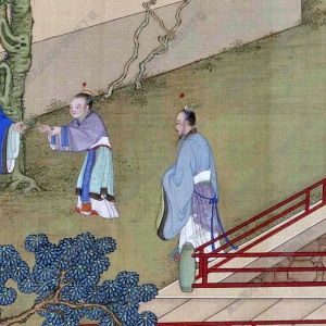 清 冷枚《養(yǎng)正圖》-2國(guó)畫(huà)高清大圖下載