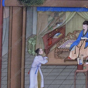 清 冷枚《養(yǎng)正圖》-4國(guó)畫(huà)高清大圖下載