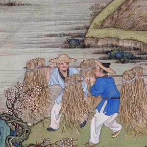 清 冷枚《養(yǎng)正圖》-7國(guó)畫(huà)高清大圖下載