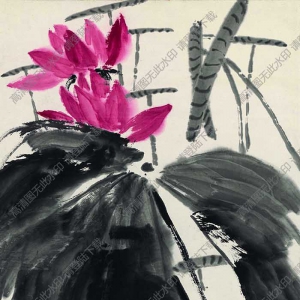 齊白石國(guó)畫(huà)_荷塘鴛鴦_九十三歲時(shí)畫(huà)_高清大圖下載