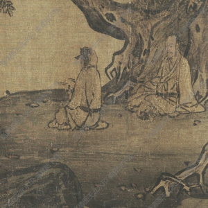 宋 李唐《濠梁秋水圖》國(guó)畫(huà)高清大圖下載