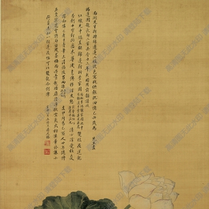 清 蔣廷錫《賜蓮圖》國(guó)畫(huà)高清大圖下載