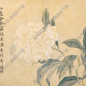 清 惲南田《花鳥(niǎo)草蟲(chóng)》-7國(guó)畫(huà)高清大圖下載