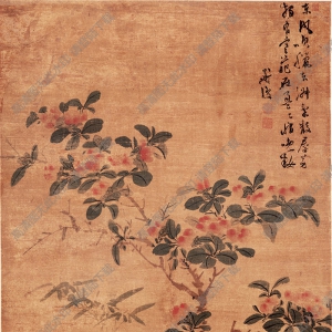 明 陳淳《著色花卉圖》國畫高清大圖下載