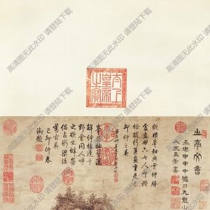 明 王紱《山亭文會(huì)圖》國(guó)畫高清大圖下載