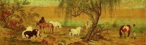 郎世寧超高清_郊原牧馬圖_國畫百度云網(wǎng)盤下載