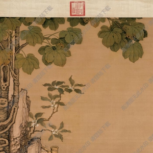 冷枚超高清_梧桐雙兔圖_國畫百度云網(wǎng)盤下載