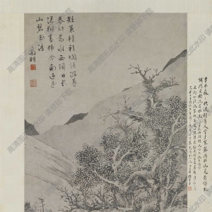 文徵明_溪橋策杖圖_超高清_百度云網(wǎng)盤下載