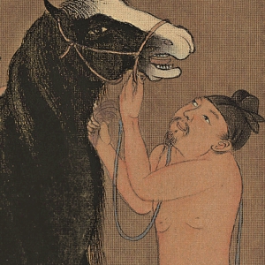 趙孟頫_浴馬圖_超高清_國(guó)畫(huà)百度云網(wǎng)盤(pán)下載