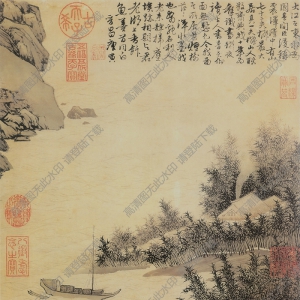 唐寅_震澤煙樹圖_超高清_百度云網(wǎng)盤下載