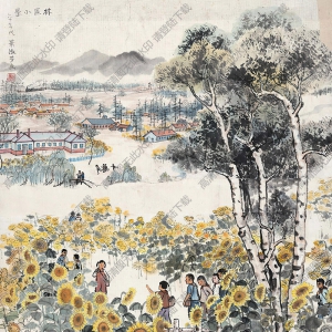 蕭淑芳作品 林區(qū)小學 高清大圖下載