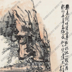 王震王一亭國(guó)畫(huà) 策蹇尋梅 高清大圖下載