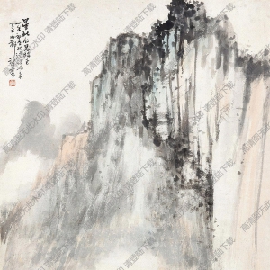 趙望云國(guó)畫(huà)作品 蜀山松云 高清下載