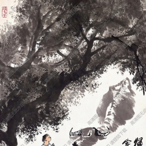 李可染國(guó)畫(huà)_歸牧圖3_高清大圖下載