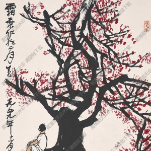 李可染國(guó)畫(huà)作品 霜葉紅于二月花 高清下載