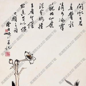 蔣風(fēng)白國(guó)畫作品 水仙花 高清下載