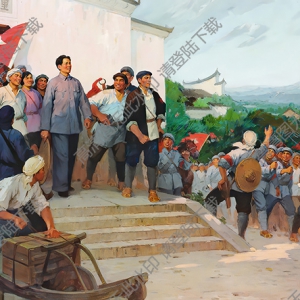 馬常利油畫(huà)作品_秋收起義_高清下載