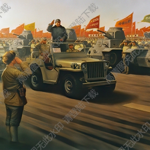 李長文作品_西苑機(jī)場閱兵_高清大圖下載
