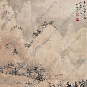 陶冷月國(guó)畫(huà)作品 雪景山水 高清下載