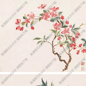 陶冷月國(guó)畫(huà)作品 櫻花 海棠 高清下載