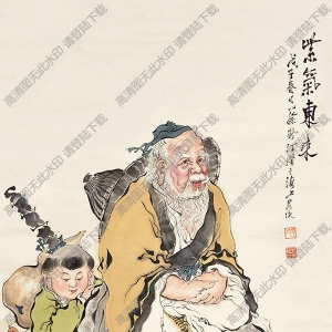 蔡鶴汀國(guó)畫(huà)作品 紫氣東來(lái)2 高清下載