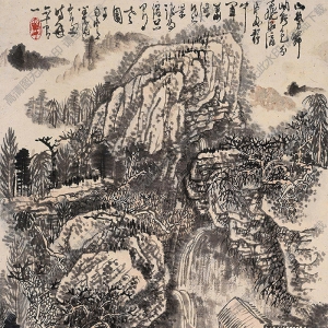 黃秋園作品 山水畫 高清大圖下載