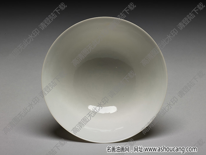 明永樂 甜白雙龍紋高足碗 高清大圖下載