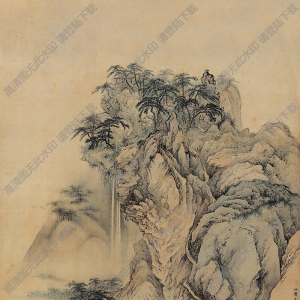 陳少梅國(guó)畫(huà)作品 松溪圖 高清下載