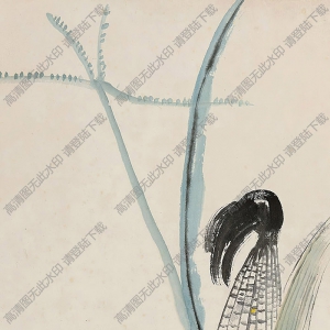 齊白石國(guó)畫作品_玉米_高清下載