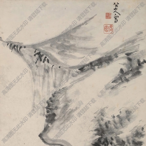 八大山人作品 魚(yú)樂(lè)圖 高清大圖下載