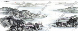 國畫名作_云蒸霞蔚、氣象萬千_高清大圖下載
