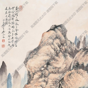 吳琴木國(guó)畫(huà) 萬(wàn)壑松風(fēng)圖 高清大圖下載