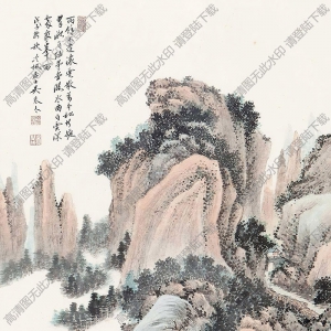 吳琴木國(guó)畫(huà) 雨余萬(wàn)木 高清大圖下載