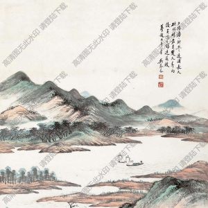 吳琴木國(guó)畫(huà) 遠(yuǎn)浦歸舟 高清大圖下載