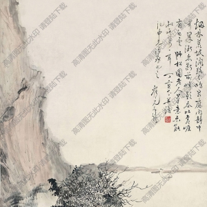 丁寶書(shū)國(guó)畫 山居圖 高清大圖下載