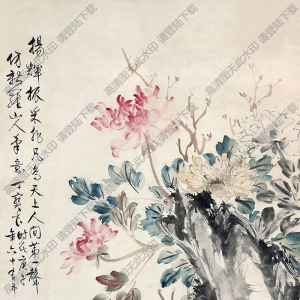 丁寶書(shū)國(guó)畫 雙吉圖 高清大圖下載