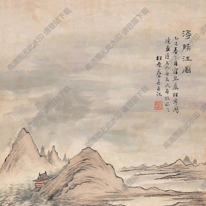 蔡嘉國(guó)畫(huà) 潯陽(yáng)江圖 高清大圖下載