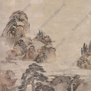 蔡嘉國(guó)畫(huà) 云山閑居圖 高清大圖下載