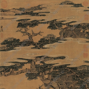 陳洪綬國(guó)畫(huà) 高士品茶圖 高清大圖下載