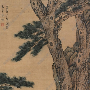 陳洪綬國(guó)畫(huà) 公孫大娘舞劍圖 高清大圖下載