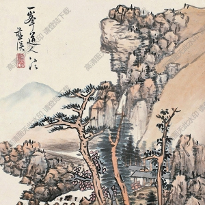 藍(lán)瑛作品 山居圖 高清大圖下載