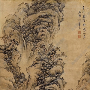 藍(lán)瑛作品 山林隱居 高清大圖下載