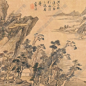 藍(lán)瑛作品 山水 (6) 高清大圖下載