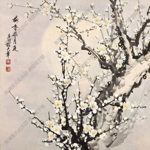 陳大章國(guó)畫(huà) 梅香花月夜 高清大圖下載